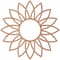 Ekena Millwork Daisy Wood Fretwork Pierced Ceiling Medallion, Cherry, 22"OD x 7 5/8"ID x 3/8"T CMWP22X22X0375DACH - alternate 2